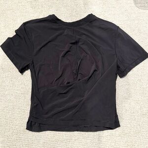 Lululemon mesh, wrap front athletic top